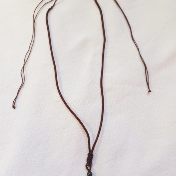 Unisex Beautiful Golden sheen Obsidian string pendant - Picture 9 of 11